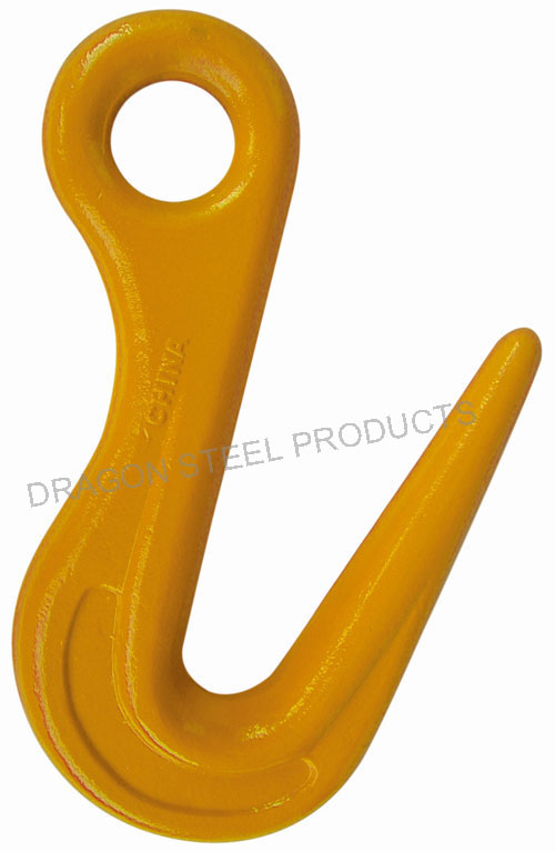 2 ton Tip and 7-1/2 ton Bottom Working Load Limit Campbell 479-S Drop-Forged Alloy Steel Sorting Hook with Handle Painted Orange